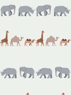 Постельное белье Сказка "Саванна" евро Наволочка 50х70 см 2 шт Простынь на резинке 180х200 см Пододеяльник 200х215 см, перкаль