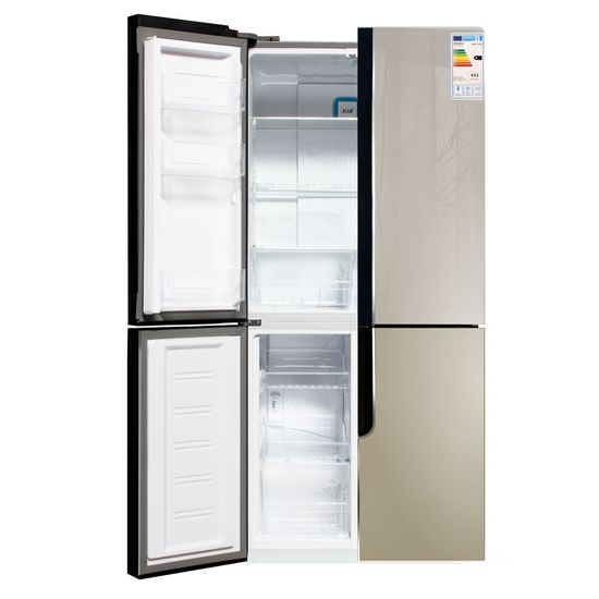 Холодильник Ginzzu NFK-500 Gold glass