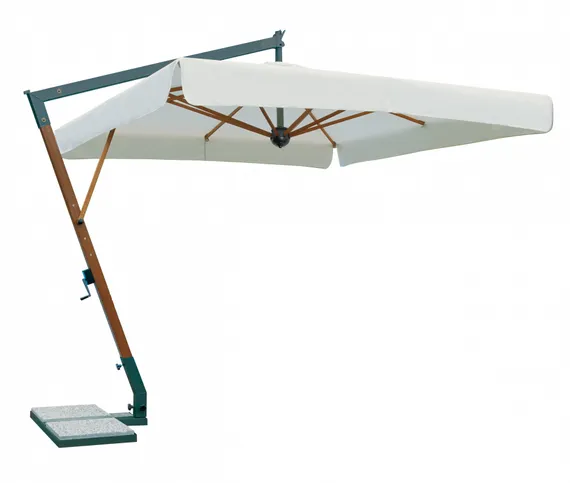 Зонт профессиональный Torino Braccio, 200х300 см, имитация ироко, слоновая кость