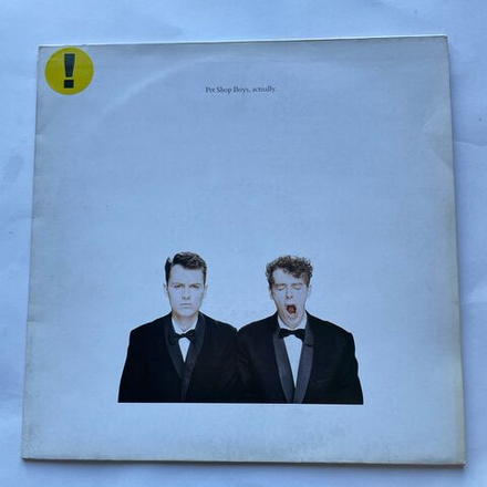 Винтажная виниловая пластинка LP Pet Shop Boys Actually (Англия 1987) One More Chance