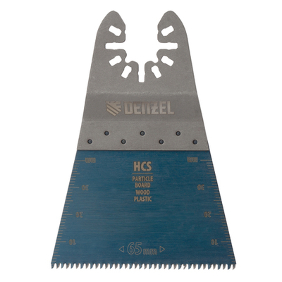 Насадка для МФИ режущая прямая по дереву, ламинату 65мм, крупный зуб Denzel