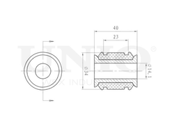 Сайлентблок заднего рычага UNIO RMP-20075