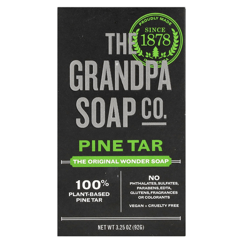 The Grandpa Soap Co., Wonder Soap, сосновый деготь, 92 г (3,25 унции)