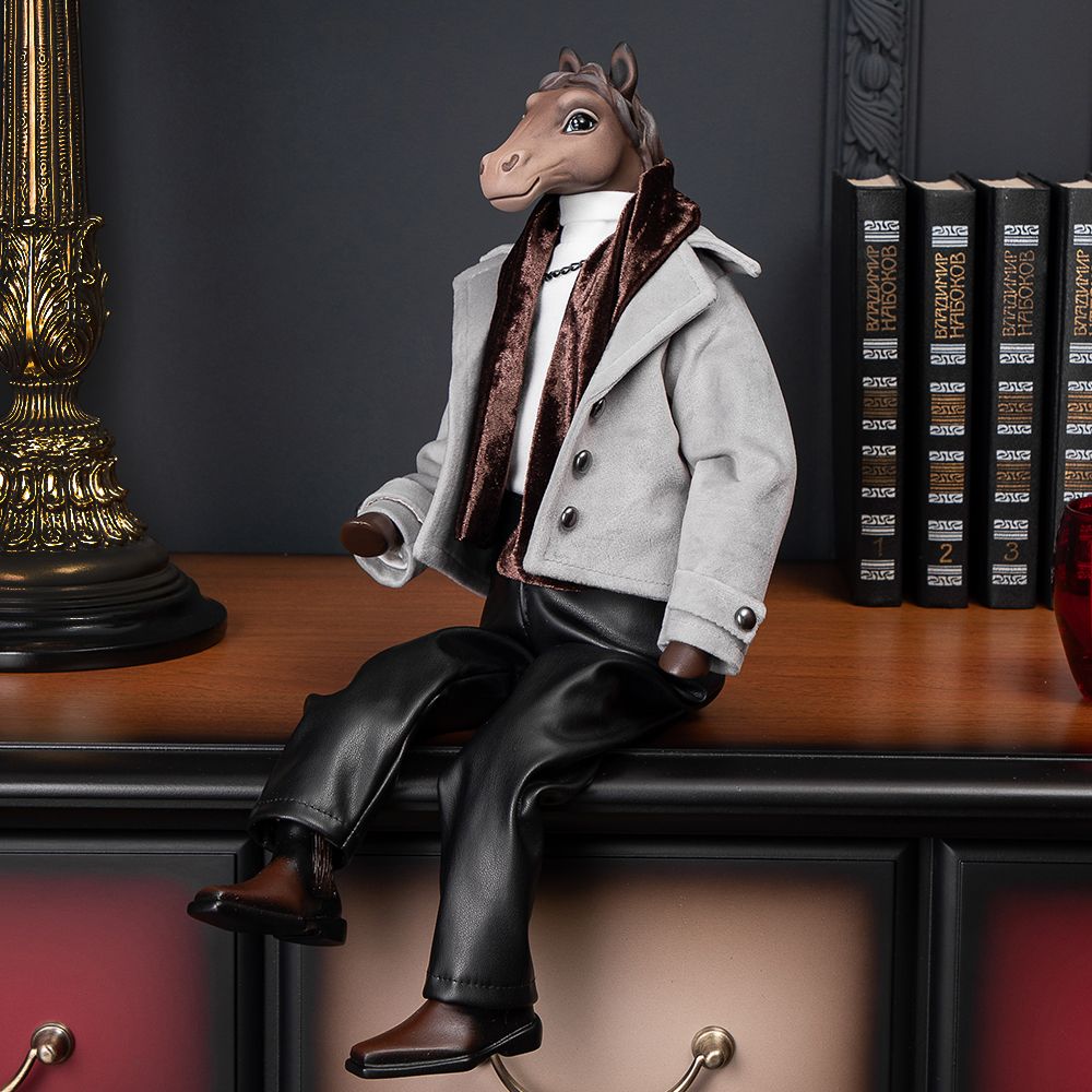 Кукла интерьерная коллекционная Конь Мистер Льюис