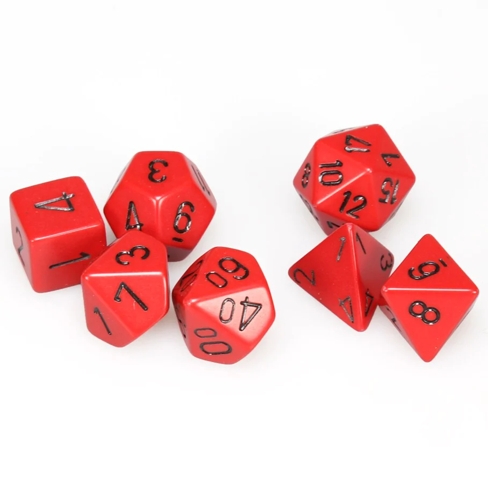 Chessex 7-dice set Red/Black