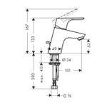 Смеситель для раковины Hansgrohe Focus 31730000