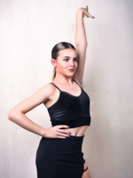 Топ бархатный на лямках