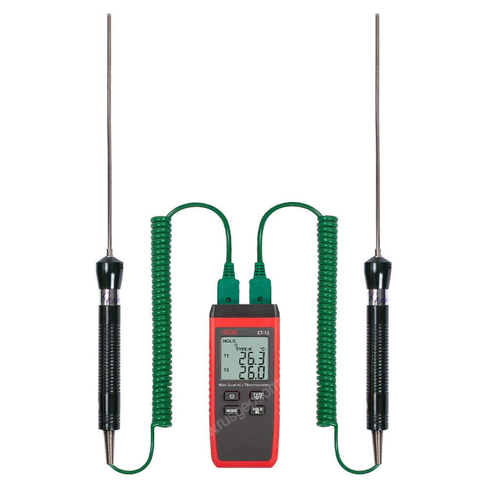 Термометр RGK CT-12 с погружными зондами температуры TR-10W
