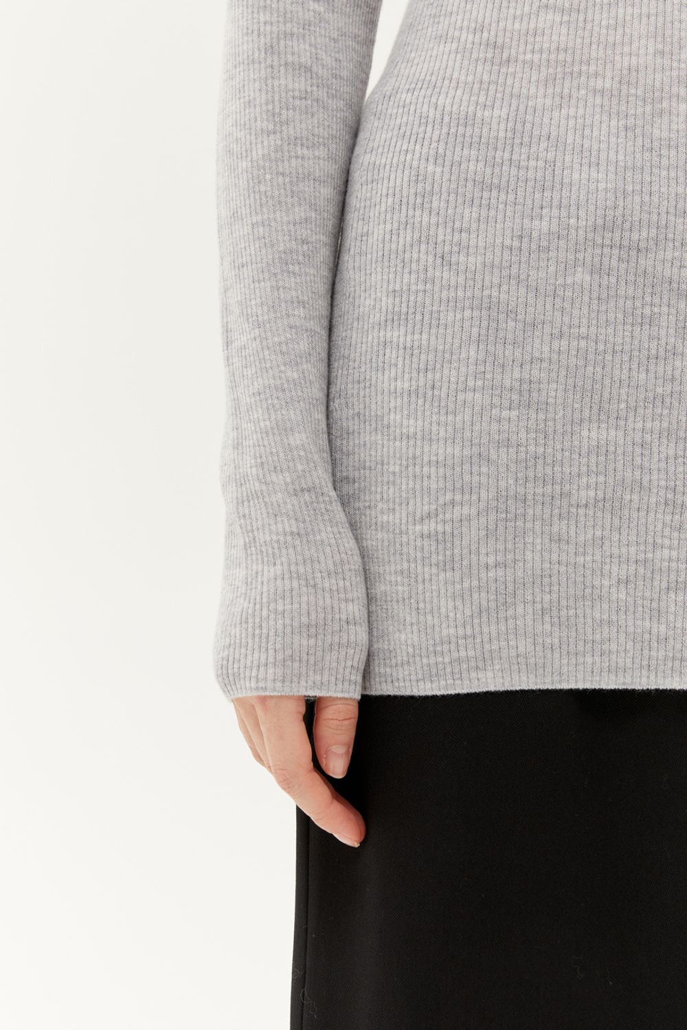 Джемпер в рубчик (Мне так удобно, мне так красиво), серый