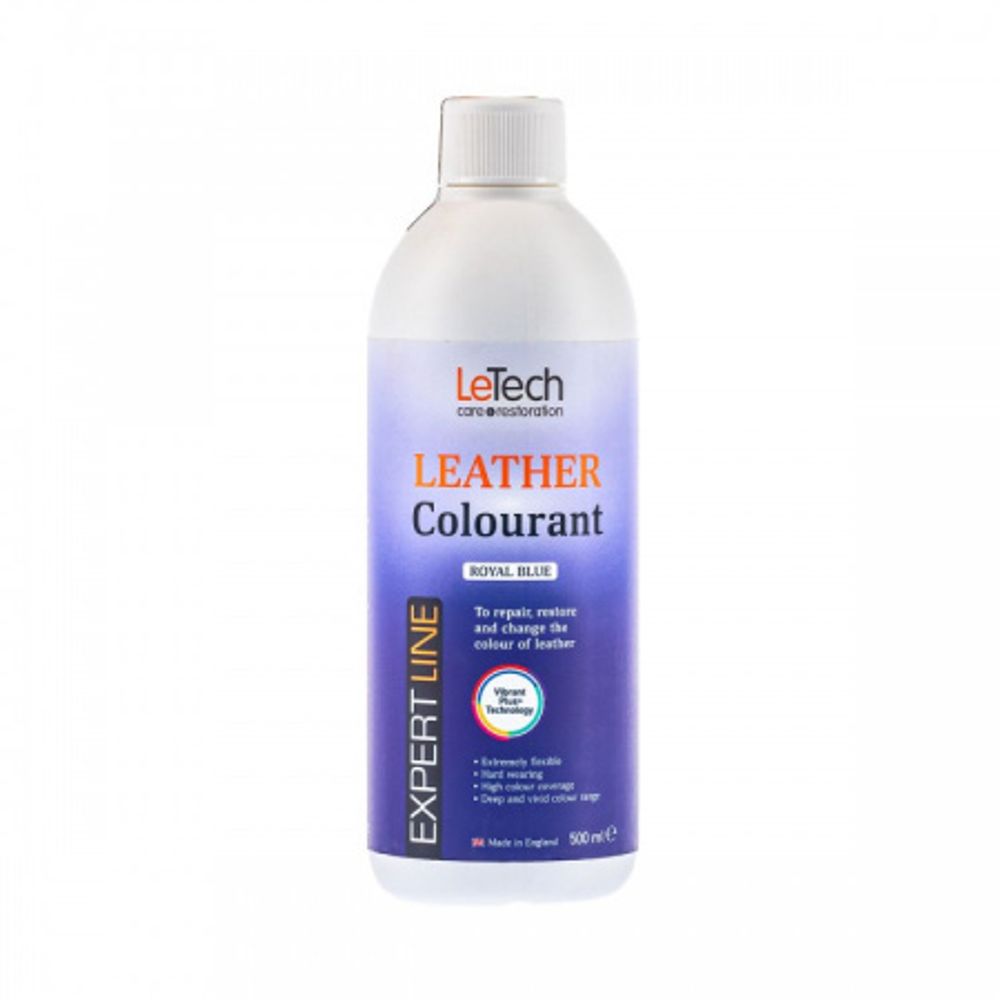 LeTech Expert Line Краска для кожи (Leather Colourant) Royal Blue, 500мл