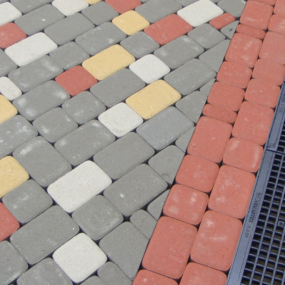 Тротуарная плитка КЛАССИКО - Стандарт Серый, комплект из 3 видов плит