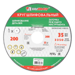Круг шлифовальный, 200 х 20 х 32 мм, 63С, F40, (K, L) "Луга"