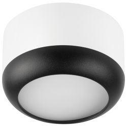 Светильник настенно-потолочный спот ЭРА OL56 WH/BK под лампу GX53 белый/черный IP20 | Накладные светильники