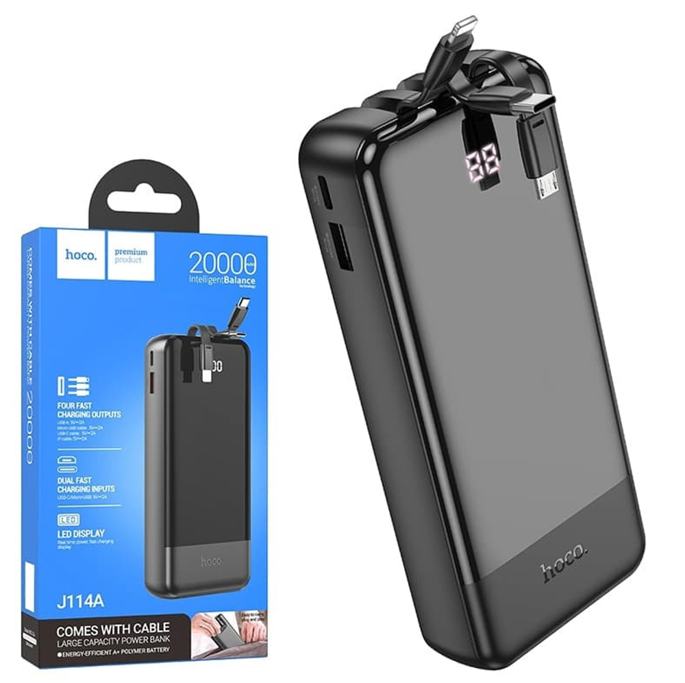 Портативный аккумулятор HOCO J114A 20000 mAh (черный)