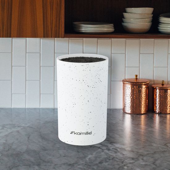 Подставка для ножей 18 см. круглая Kamille KM-7604