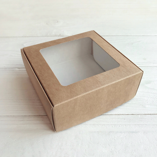 Коробка с окном 11 х 11 х 4,5 см