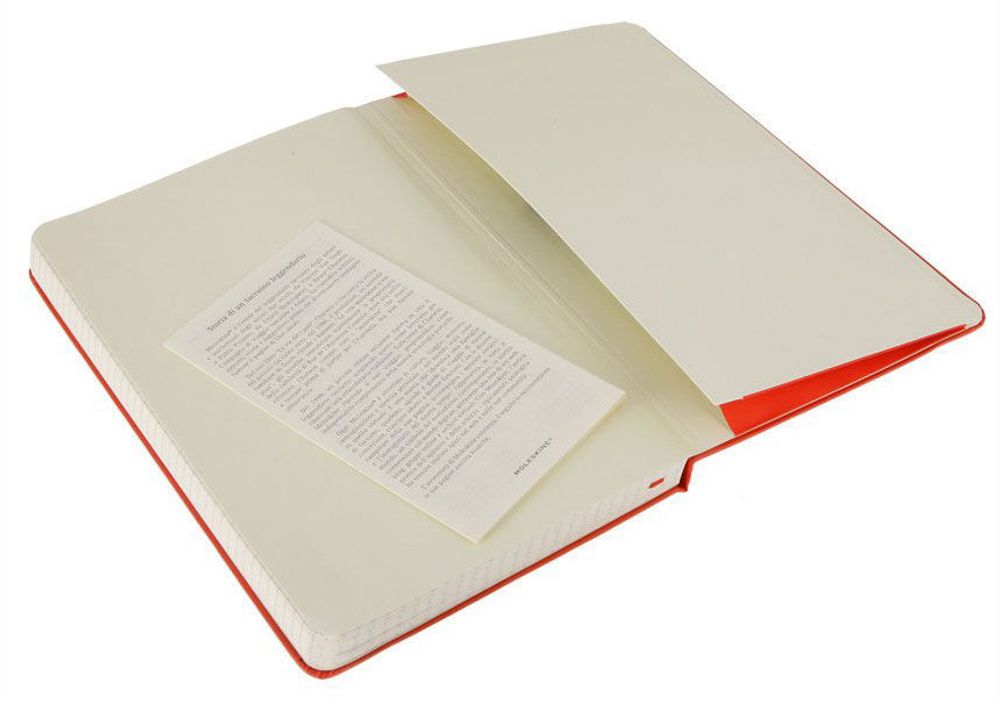 Блокнот Moleskine Classic Large 130х210мм 240стр нелинованный твердая обложка красный (QP062R)