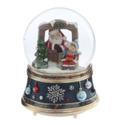 GAEM Фигурка декоративная "Рождество" в стекл шаре (муз, свет, вьюга, АААх3, н/п), D 10 см, L10,5 W10,5 H