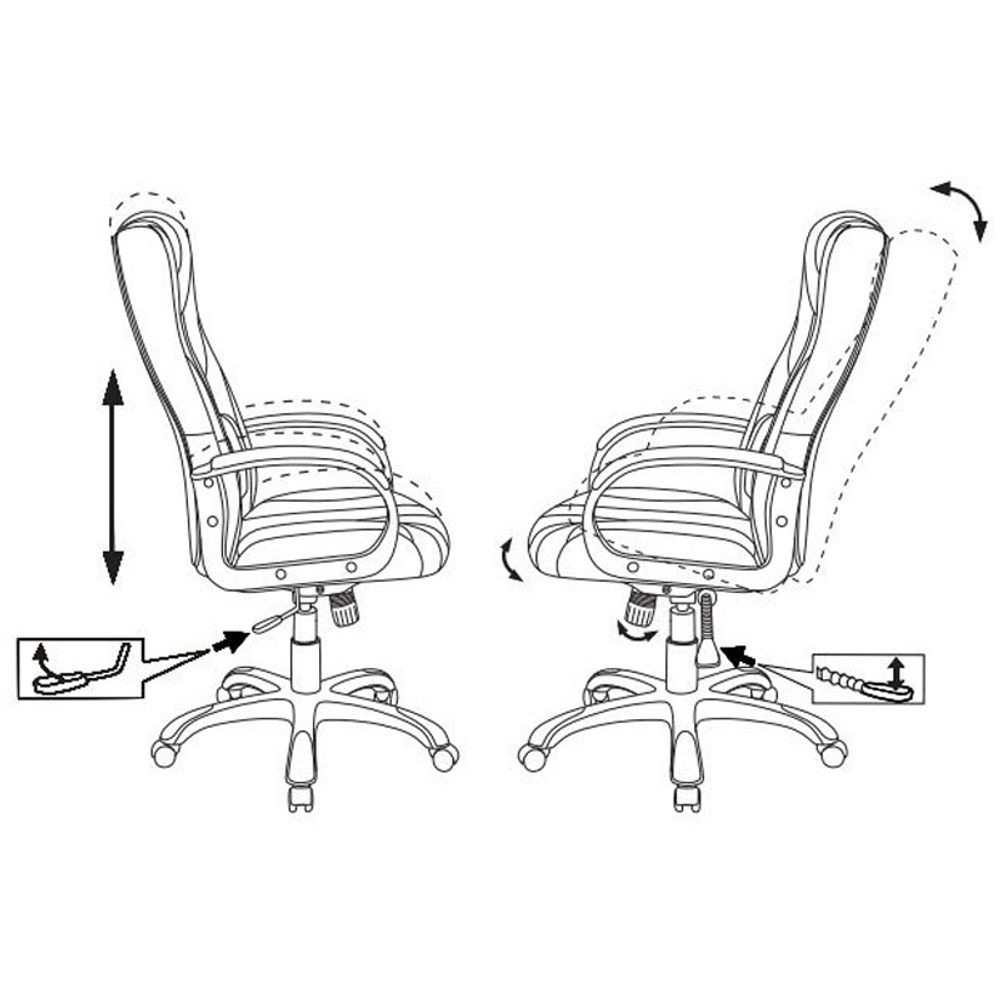Кресло игровое ZOMBIE 9/BLACK, PL, ткань/экокожа черная, топ-ган (до 180кг)