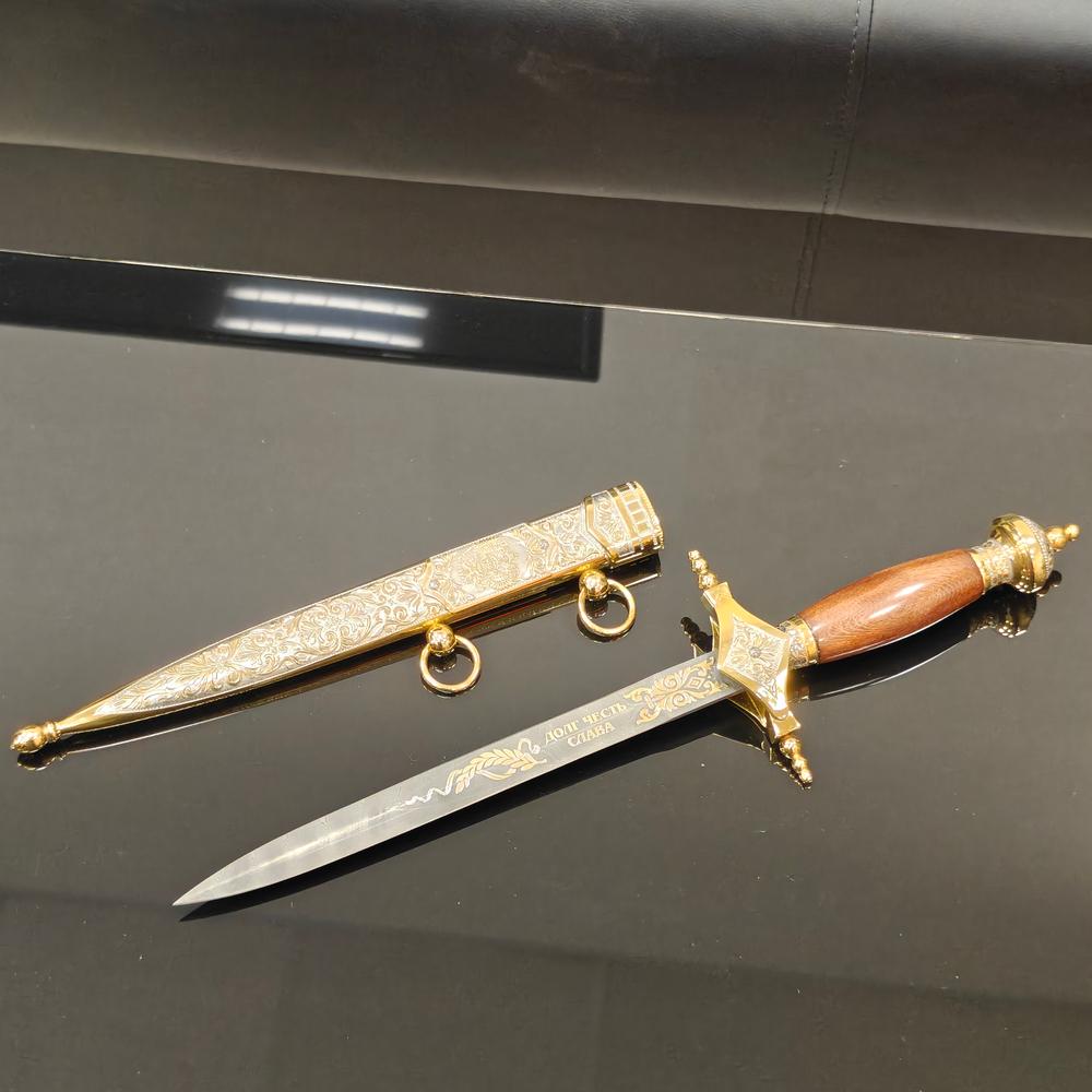 Кортик офицерский "Герб РФ" украшенный (Златоуст)