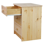 Комод 3 ящика Хаба из массива сосны, 43х34х53, в натуральной отделке