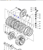 Фрикционный диск сцепления Yamaha 5TA163210000