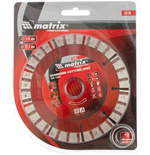 ДИСК АЛМАЗНЫЙ MATRIX ОТР ТУРБО-СЕГМ СУХ/РЕЗ 115Х22,2ММ 73140