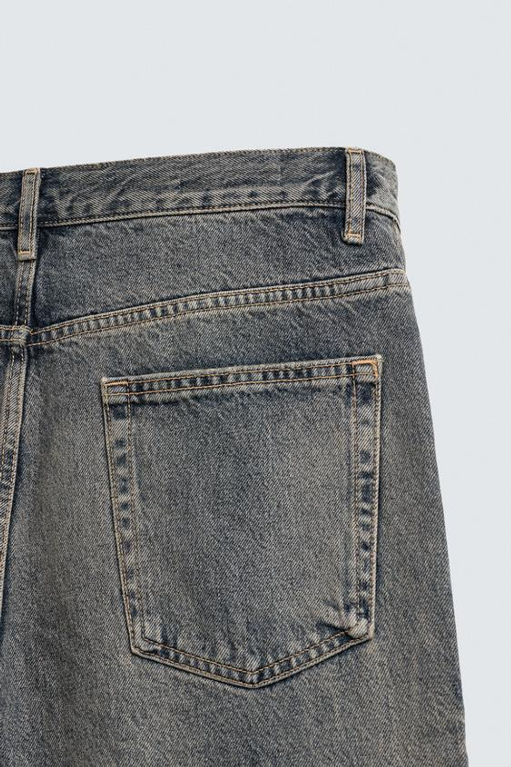 ZARA ДЖИНСЫ ШИРОКОГО КРОЯ, МЯГКИЙ СЕРЫЙ