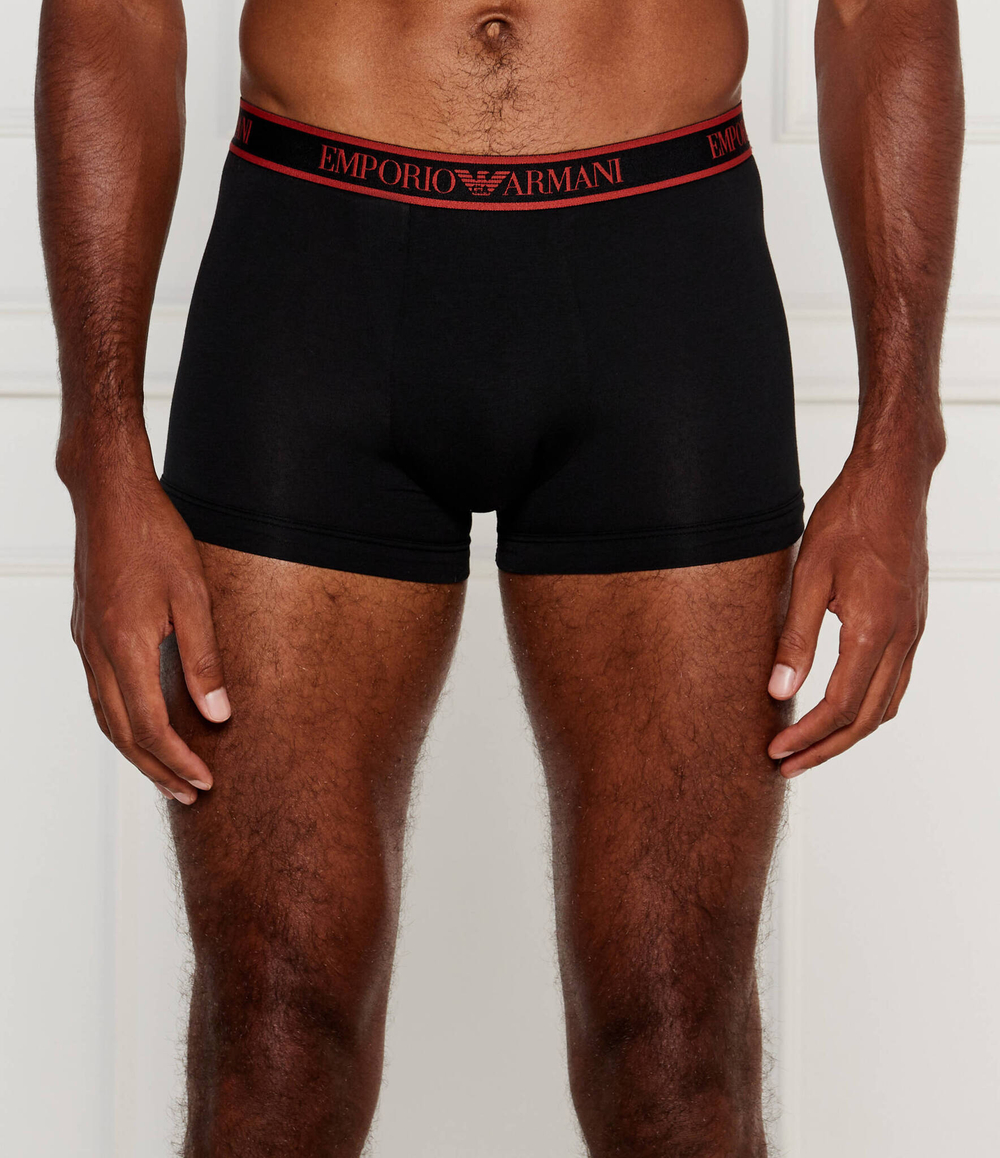 Трусики-боксеры 3шт. Emporio Armani - черный(111357 4F717)