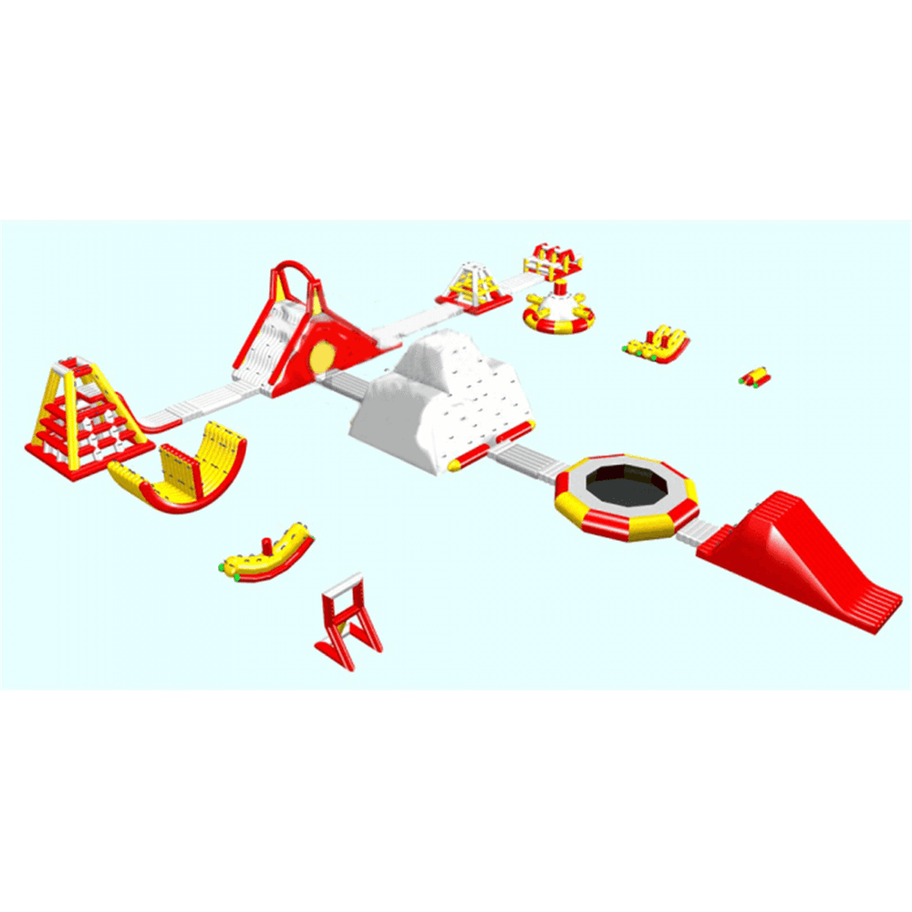 Коммерческий надувной аквапарк «Бухта Капитошки» 33×28×5 м