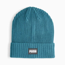 Шапка PUMA Ribbed Classic Cuff Beanie, 02403811, бирюзовый