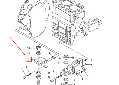 127675-01080 FOOT, MOUNTING