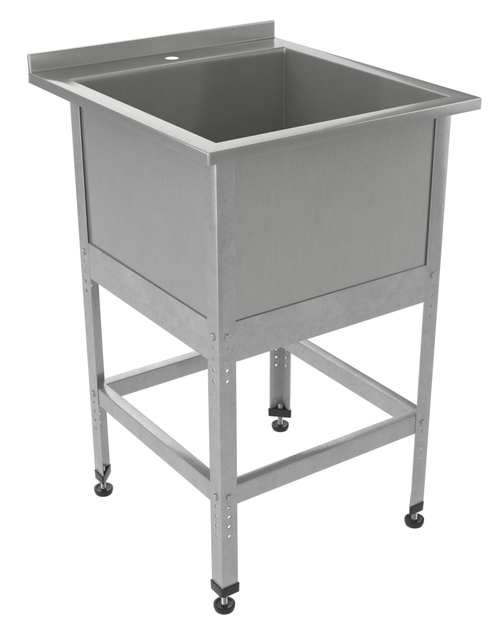 Ванна моечная односекционная "Профи" ВМБ 830/1, 830х830(900)х860 мм, с бортом