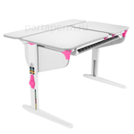 Растущая парта Дэми СУТ 45 с лотком и полками СУТ.45.350 (1200×820 мм)