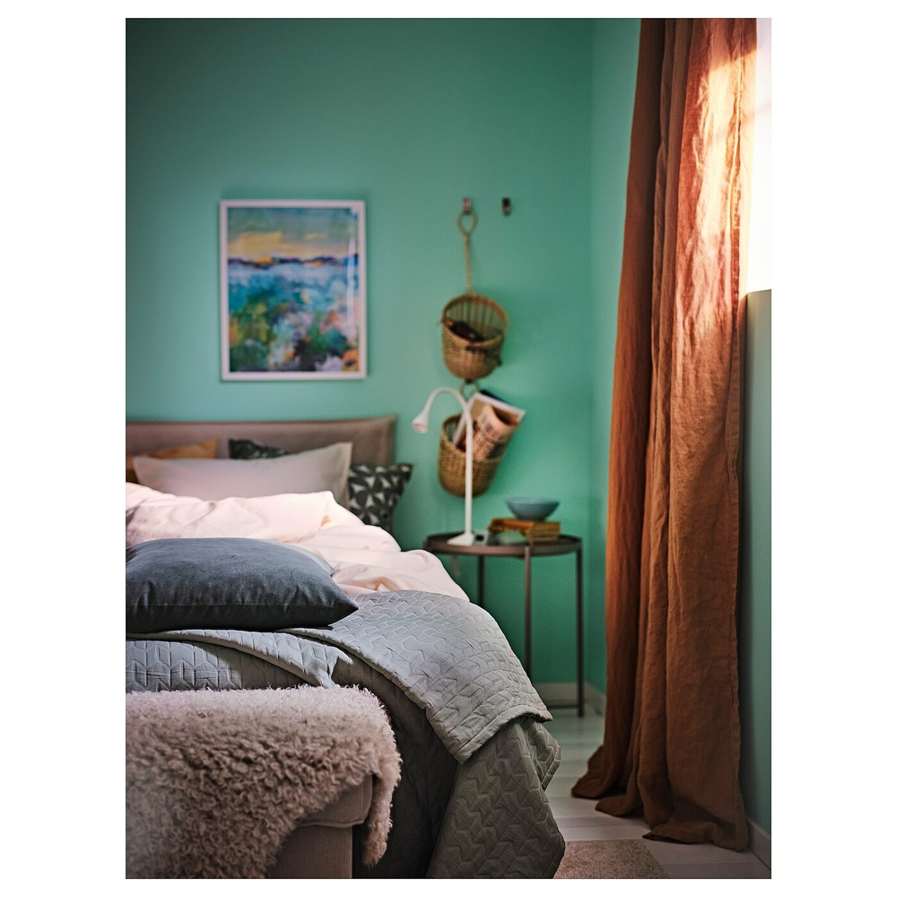 IKEA DYTÅG  (ИКЕА ДЙТÅГ)  -  Штора, 2 шт, на ленте/темно-бежевая, 145x300 см