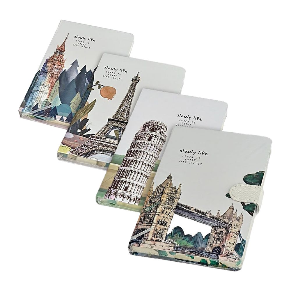 Записная книжка Basir на резинке, формат А5, серия "ДОСТОПРИМЕЧАТЕЛЬНОСТИ МИРА", обложка-7БЦ, 21*14 см, 80 листов, 4 цвета ассорти Записная книжка Basir на резинке, формат А5, серия "ДОСТОПРИМЕЧАТЕЛЬНОСТИ МИРА", обложка-7БЦ, 21*14 см, 80 листов, 4 цвета ассорти