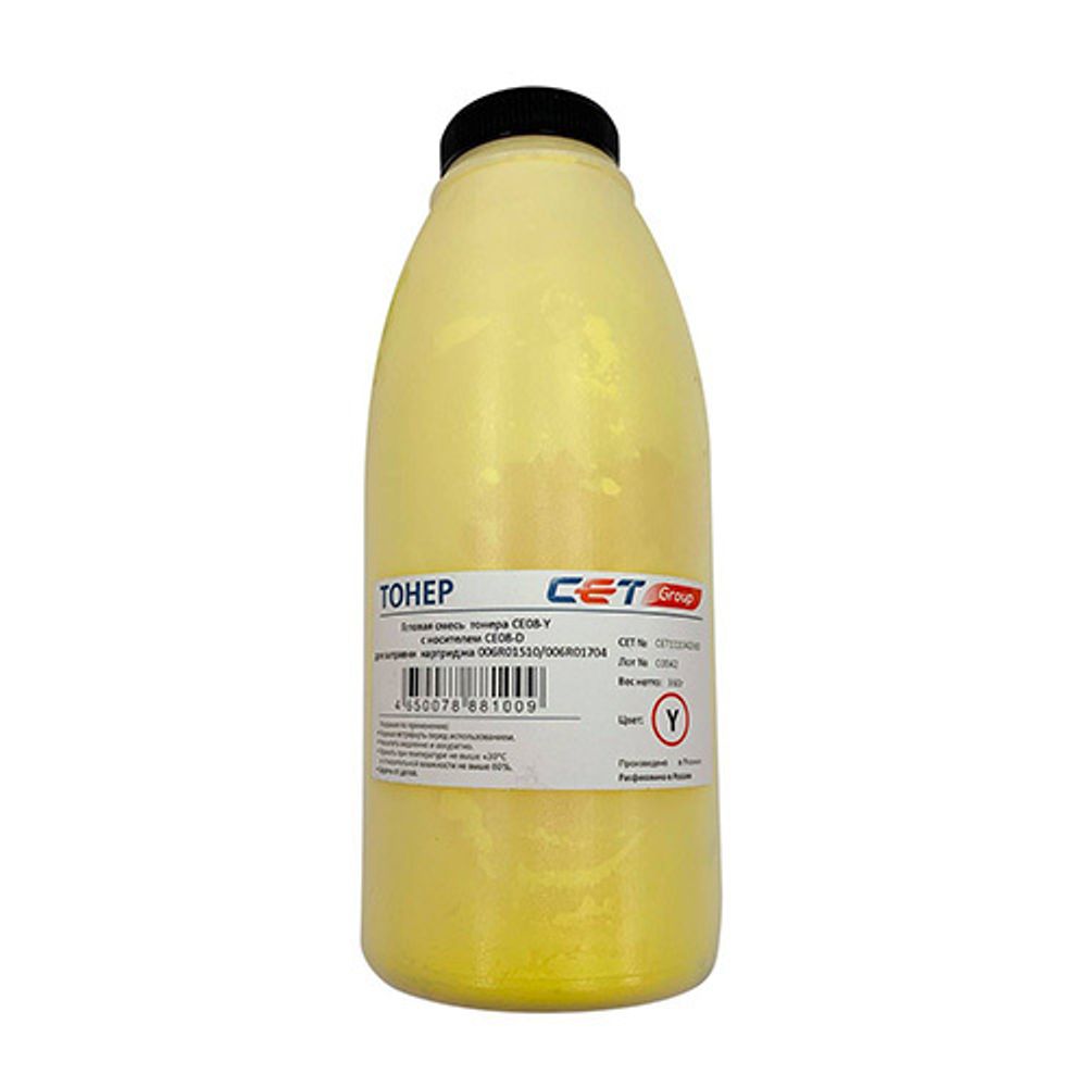 Тонер CE08-Y(CPT)+носитель CE08-D для XEROX AltaLink C8045/8030/8035, WorkCentre 7830 (Japan) Yellow, 360г/бут, CET111042360