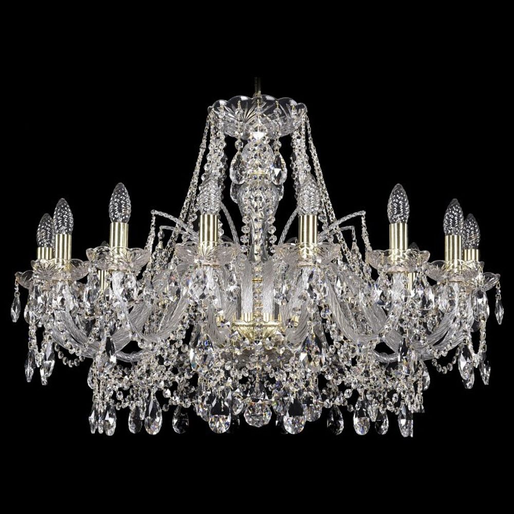Подвесная люстра Bohemia Ivele Crystal 1411 1411/16/300/G