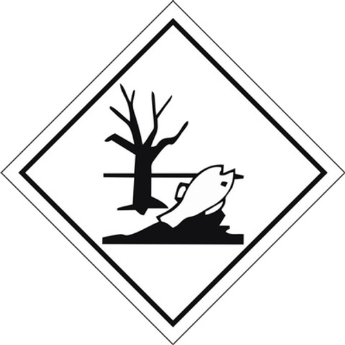 Знак-наклейка "Вещество опасное для окружающей среды" (Рыба-дерево)
