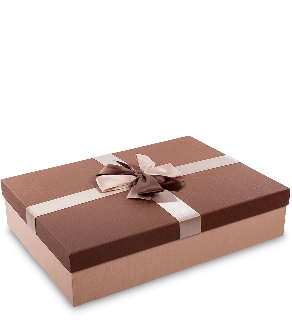 WF-22/3-B Коробка «Прямоугольник» цв.беж./коричн.