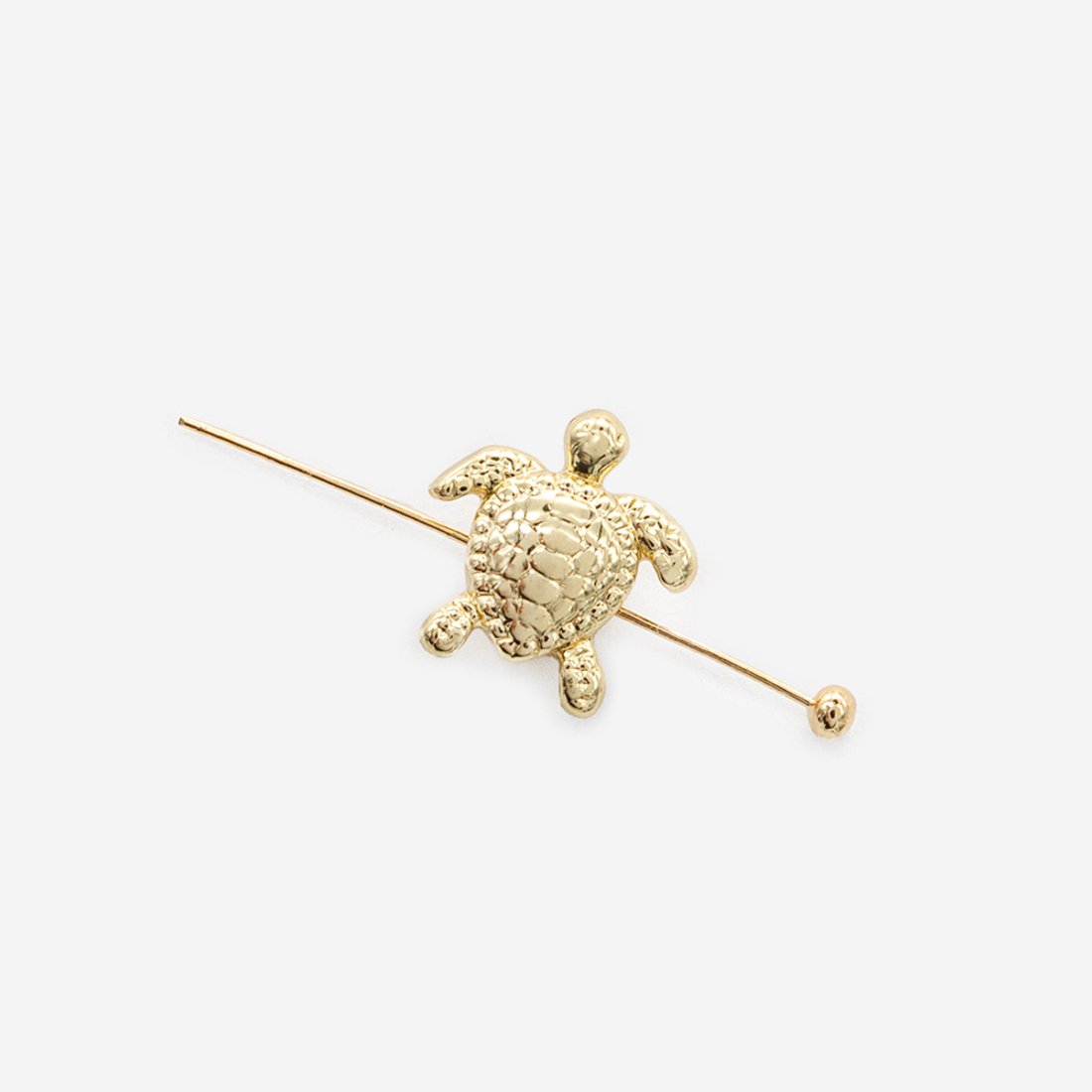 Подвеска-разделитель "Черепашка", 9,8*9,4мм, позолота