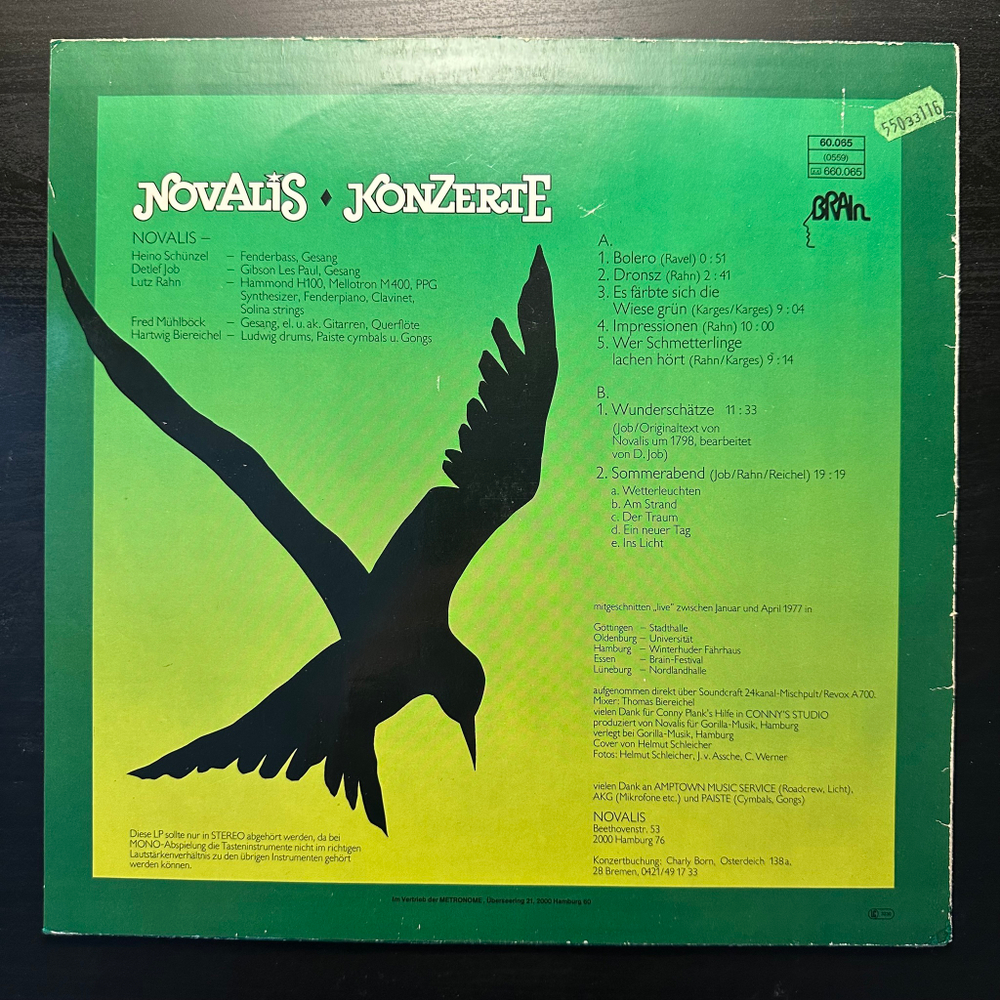 Novalis - Konzerte (Германия 1977г.)