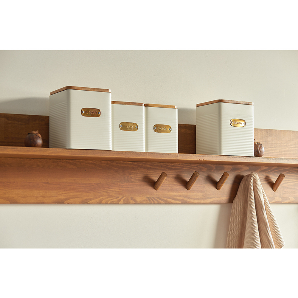 Банка для хранения соли irmel, 1,7 л, молочная