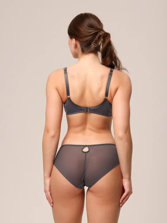 Бюстгальтер Zebra мягкая чаша на каркасах (принт/графит)