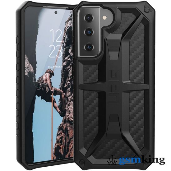 UAG Monarch Kevlar® Series Case for Samsung Galaxy S21 Carbon Fiber (Чёрный)212811114242
