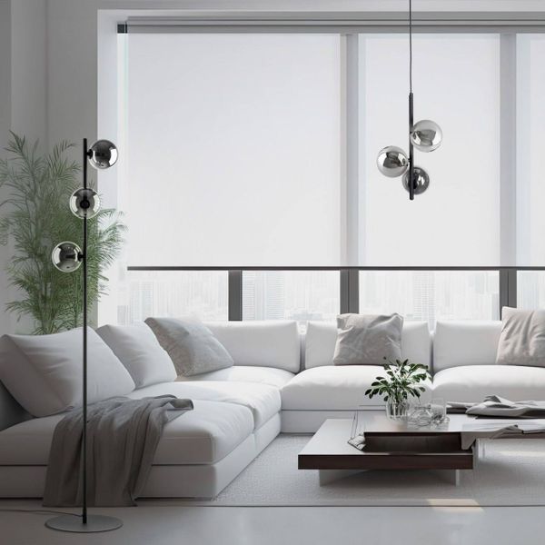 Подвесной светильник со стеклянными плафонами