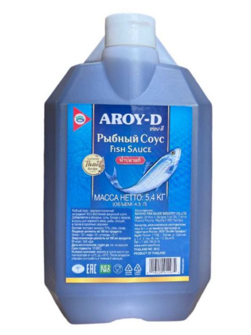 Соус Aroy-D Fish рыбный, 5,4 кг