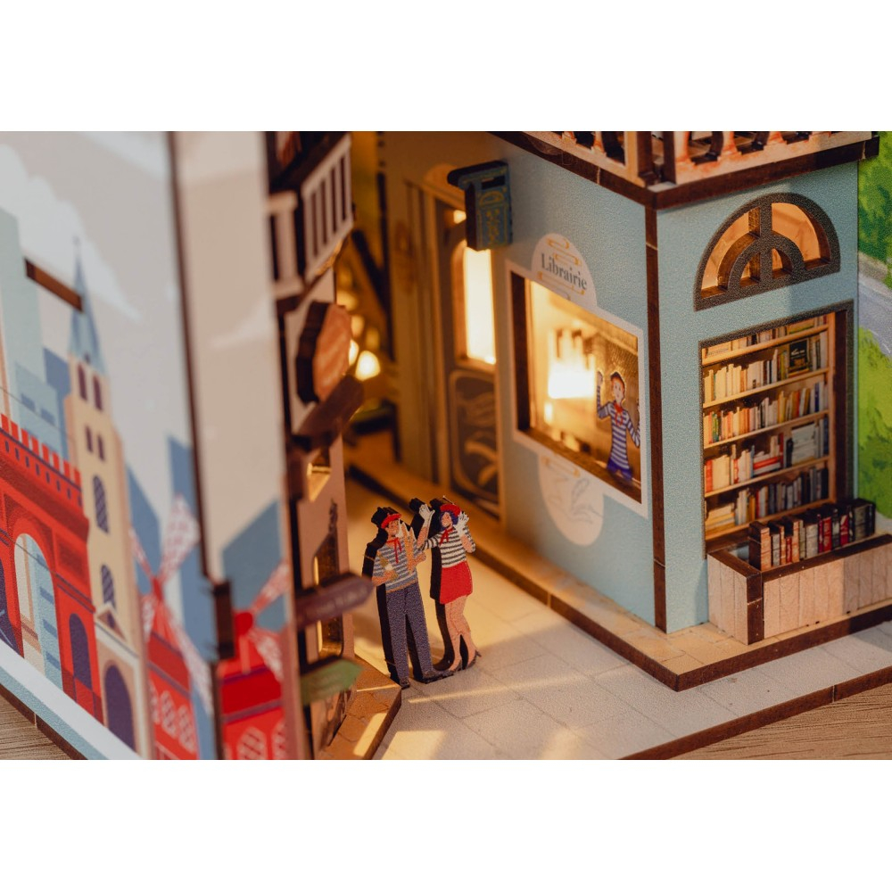 Конструктор-диорама Revell Tiny Adventures Book Nook 00539 Париж DIY 168 деталей 00539 — фото 9
