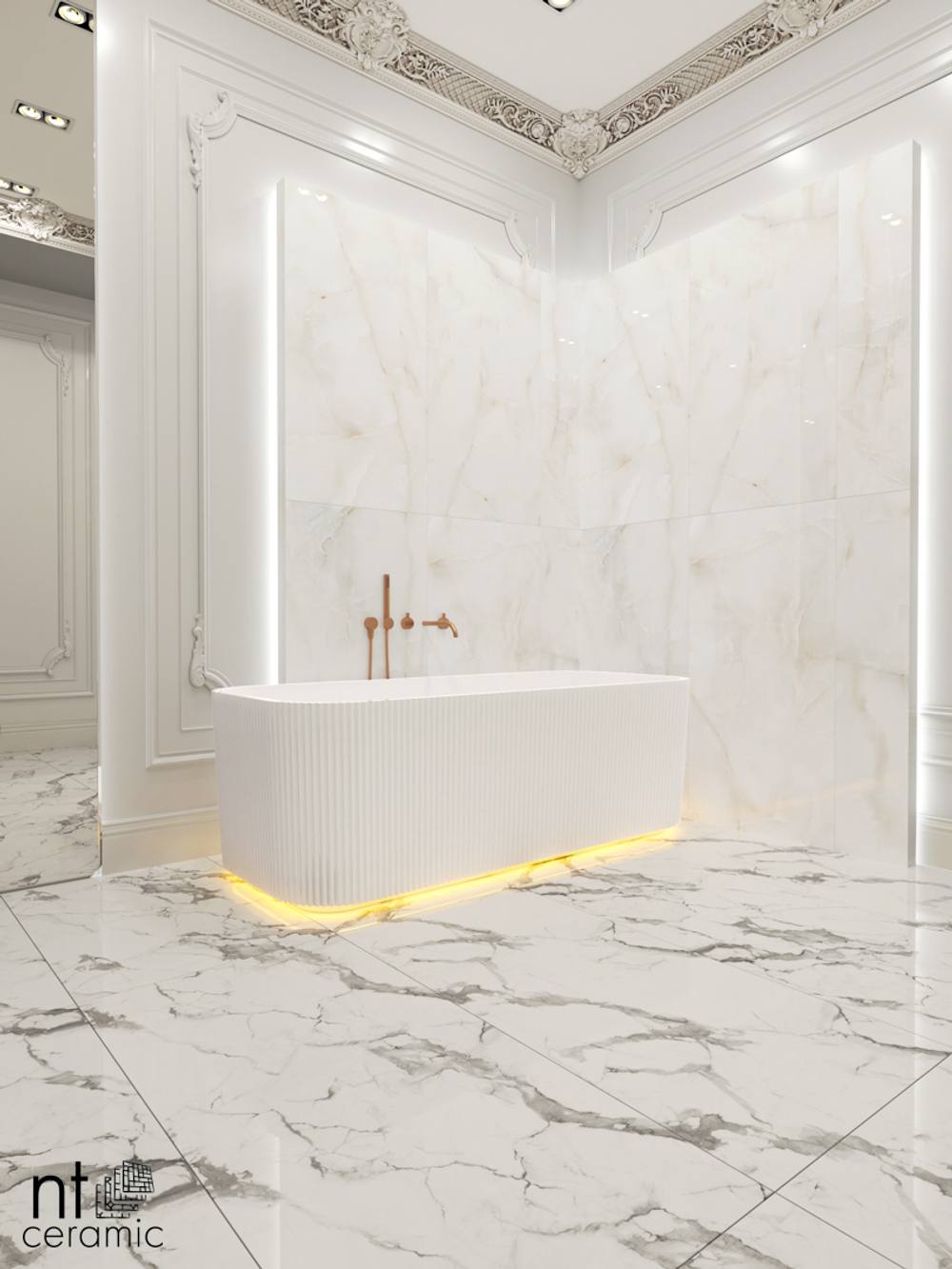 NTCERAMIC. Керамогранит Onyx Majestic NTT99503P 600*1200 полированная