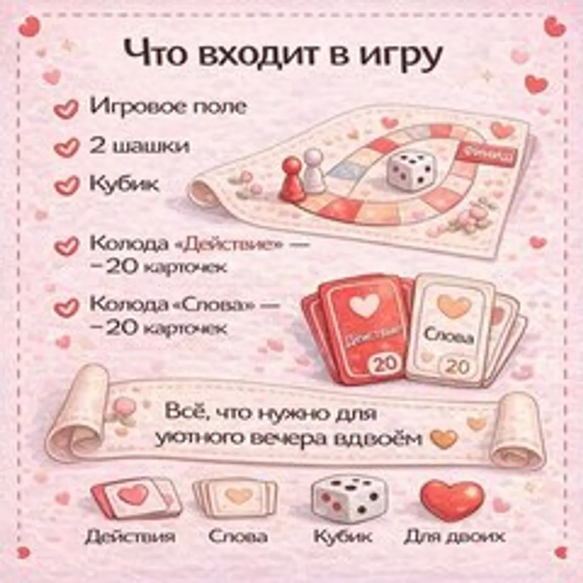 Игра для пар «Стать ближе» со сладостями